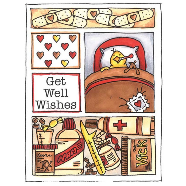 Get Well Mini Frame/Cling